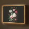 Boeket - Kleurrijk - Klassiek Light Box met batterij (Wandlamp) middel -z3d_website