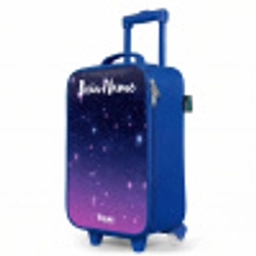 Sterren - Galaxy - Blauw - Roze Kinderkoffer - Blauw klein -productfoto_schuin