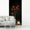 Rode - Bloemen - Vaas fotobehang vinyl groot -woonkamer