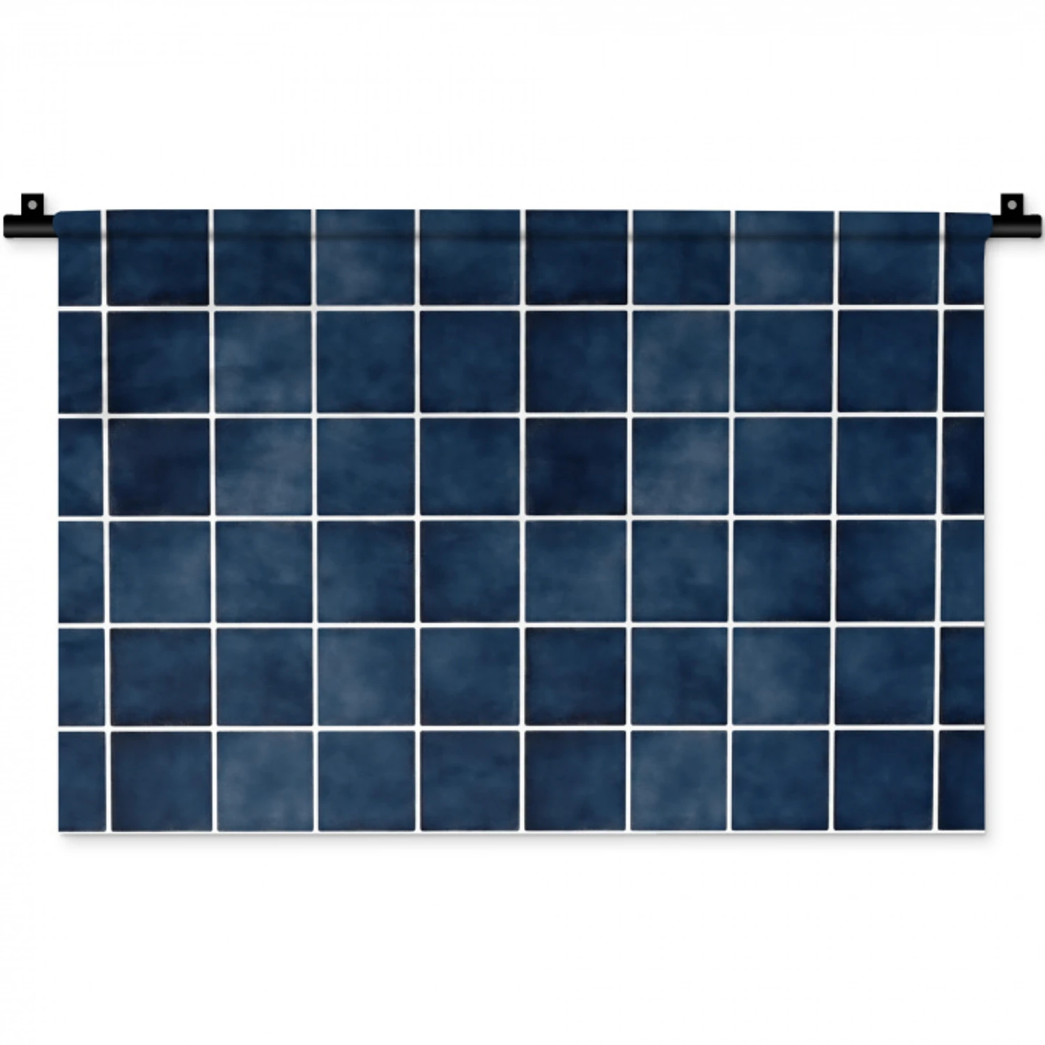 Tegel - Modern - Blauw Wandkleed katoen klein 269 -zz3d