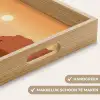 Landschap - Woestijn - Cactussen - Zon Dienblad Rechthoek middel -USP_HandgreepNL