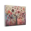 Levensboom - Bloemen - Roze - Hippie - Kunst PET vilt klein -3d
