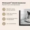 Kat - Siamees - Zwart Wit - Schattig - Dieren Inductie beschermer vinyl 3mm middel -zzzzzzusp-haakje_NL