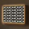 Modern - Patroon - Zwart Light Box met batterij (Wandlamp) middel 907 -z3d_website