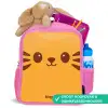 Kawai - Tijger - Oranje Kinderrugzak - Roze middel -inhoud_NL