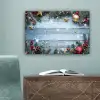 Kerstomlijsting - Sneeuw - Meerkleurig canvas 2cm klein -sfeer4