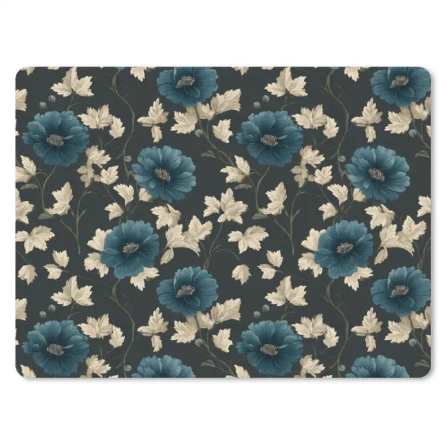Muismat - Botanisch - Bloemen - Blauw