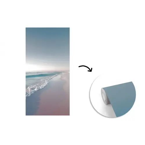 Kustlijn - Pastel - water fotobehang vinyl groot -3d