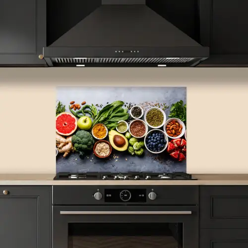 Symfonie van Superfoods keuken achterwand spatscherm klein -sfeer1