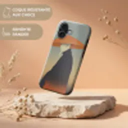 Minimalistisch - Silhouet - Oranje Toughcase MagSafe Apple iPhone 17 klein -USP_RandenV_FR