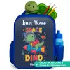 Dinosaurus - Groen - Raket - Sterrenhemel Kinderrugzak - Blauw middel -inhoud_NL