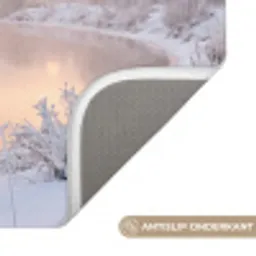 Rivier - Winter - Landschap - Sneeuw - Zonsopgang Badmat klein -USP_AntislipNL