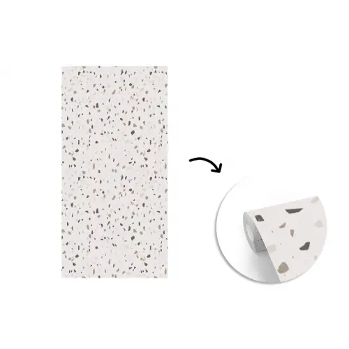 Terrazzo -  Patroon  -  Créme fotobehang vinyl groot 64 -3d