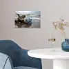 Schelp - Strand - Blauw - Zee poster papier klein -sfeer3