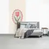 Tulp - Lijst - Ovaal - Illustratie fotobehang vinyl groot -slaapkamer