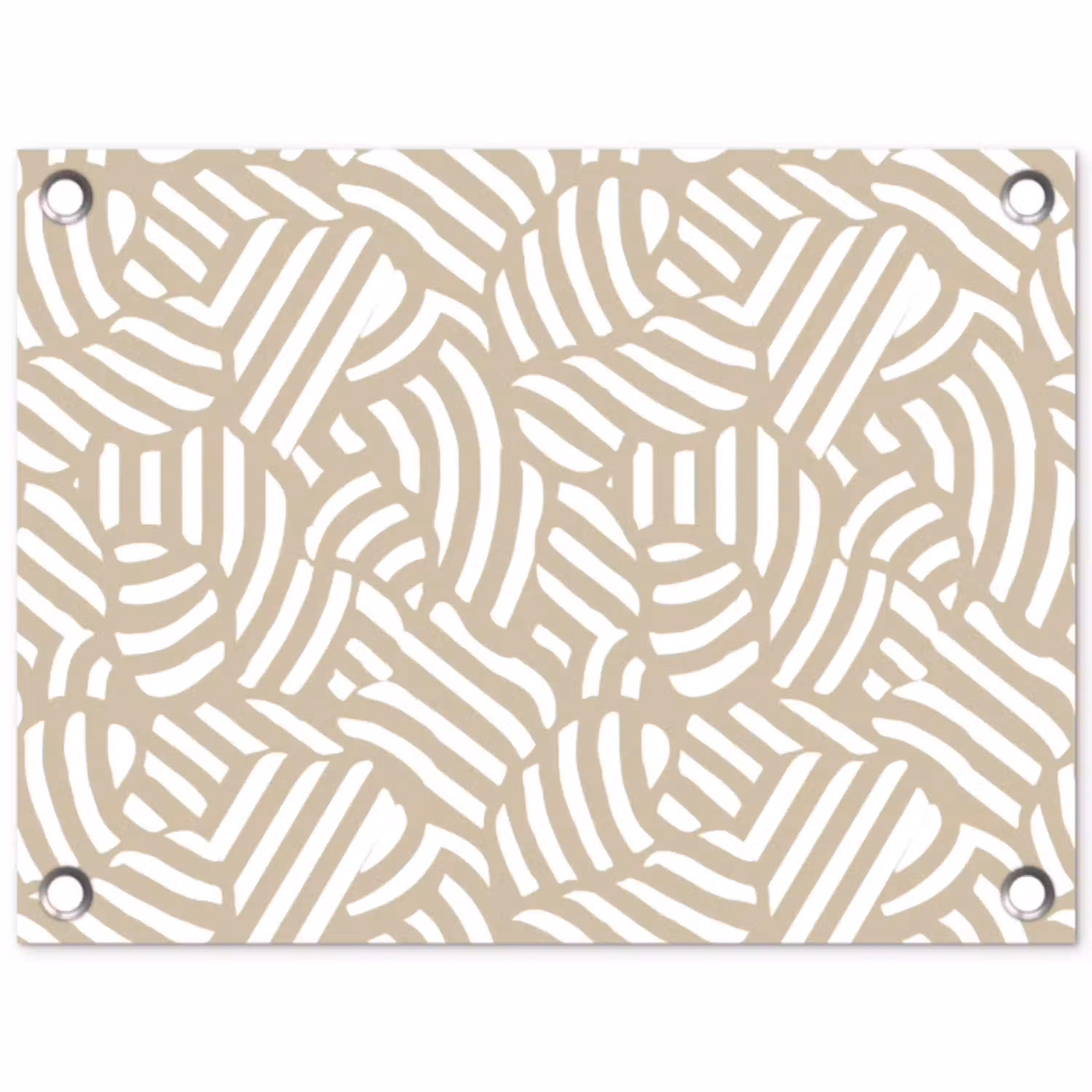 Abstract - Modern - Beige tuinposter los doek klein 239 -3d