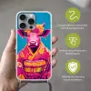 Koe - Bloemenkrans - Oorhangers - Kimono Hoesje iPhone 16 Pro Max met koord klein -sfeer2_NL