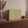 Abstract - Marmer - Groen Light Box met batterij (Wandlamp) middel 907 -sfeer2