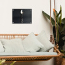 Lepel - Zilver - Metaal tuinposter los doek klein -sfeer7