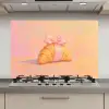 Croissant - Strik - Roze keuken achterwand spatscherm klein -3d_website