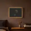 Bol - Gedroogd - Vaas - Zwart Light Box met batterij (Wandlamp) middel -sfeer4