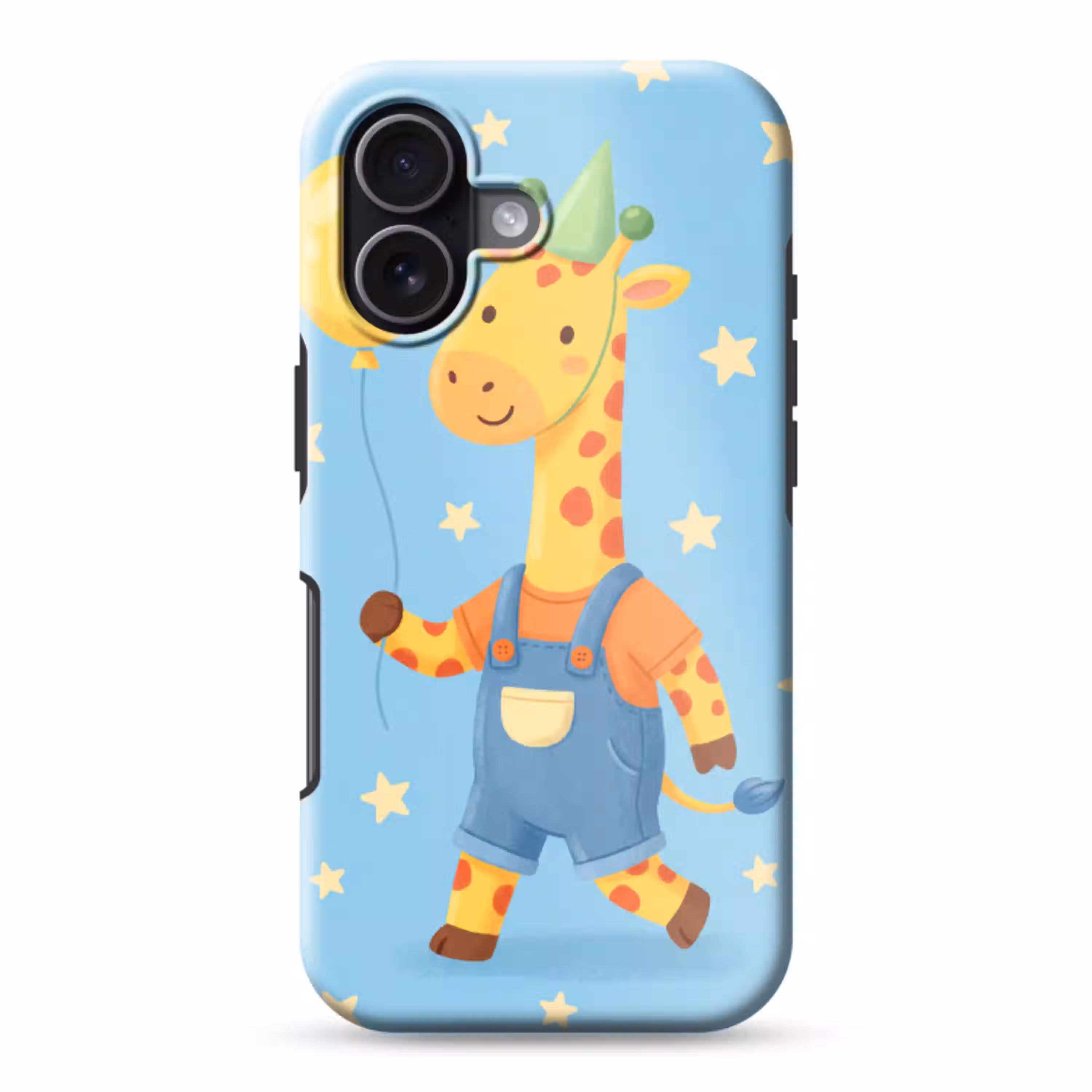 Dieren - Giraffe - Ballon - Feest - Kinderkamer Toughcase MagSafe Apple iPhone 17 klein -3d
