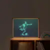 Voetballer - Trap - Blauw - Digitaal Light Box met batterij (Wandlamp kind) middel -sfeer1_kind
