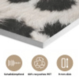 Bont - Textuur - Zwart - Wit PET vilt klein -closeup_DE