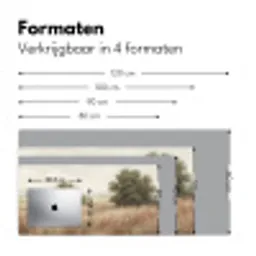 Landschap - Minimalistisch - Beige Muismat XXL klein -sfeer5