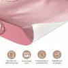 Vrouw - Roze - Parelketting - Krulspelden deurposter klein -closeup_NL