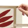 Tak - Bladeren - Rood Light Box met batterij (Wandlamp) middel -USP_websiteprintNL