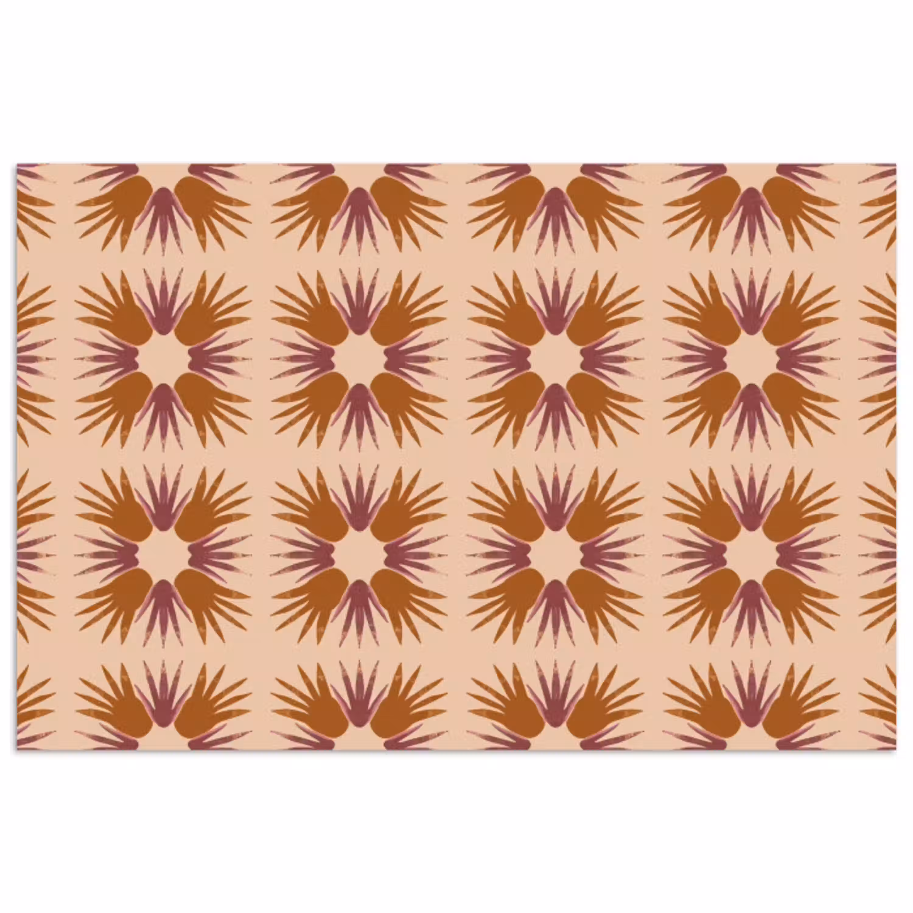 Ornament - Patroon - Oker poster papier klein 62 -3d