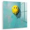 Ballon - Geel - Smiley plexiglas 5mm klein -zzzproduct_nieuw