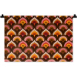 Patroon - Retro - Kleurrijk Wandkleed katoen klein 269 -zz3d
