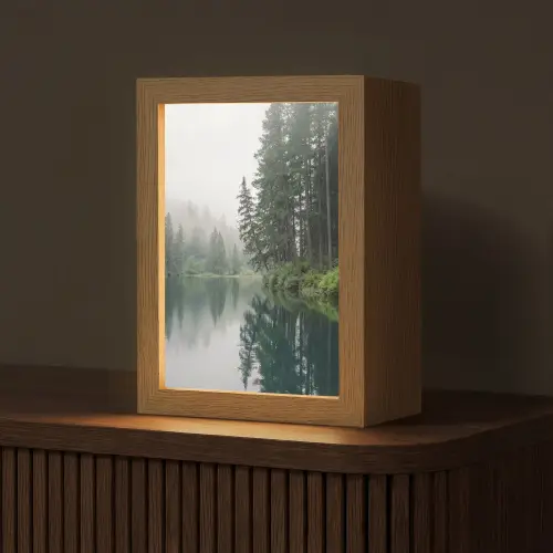 Bergen - Meer - Bos Light Box met kabel (Tafellamp) klein -z3d_website