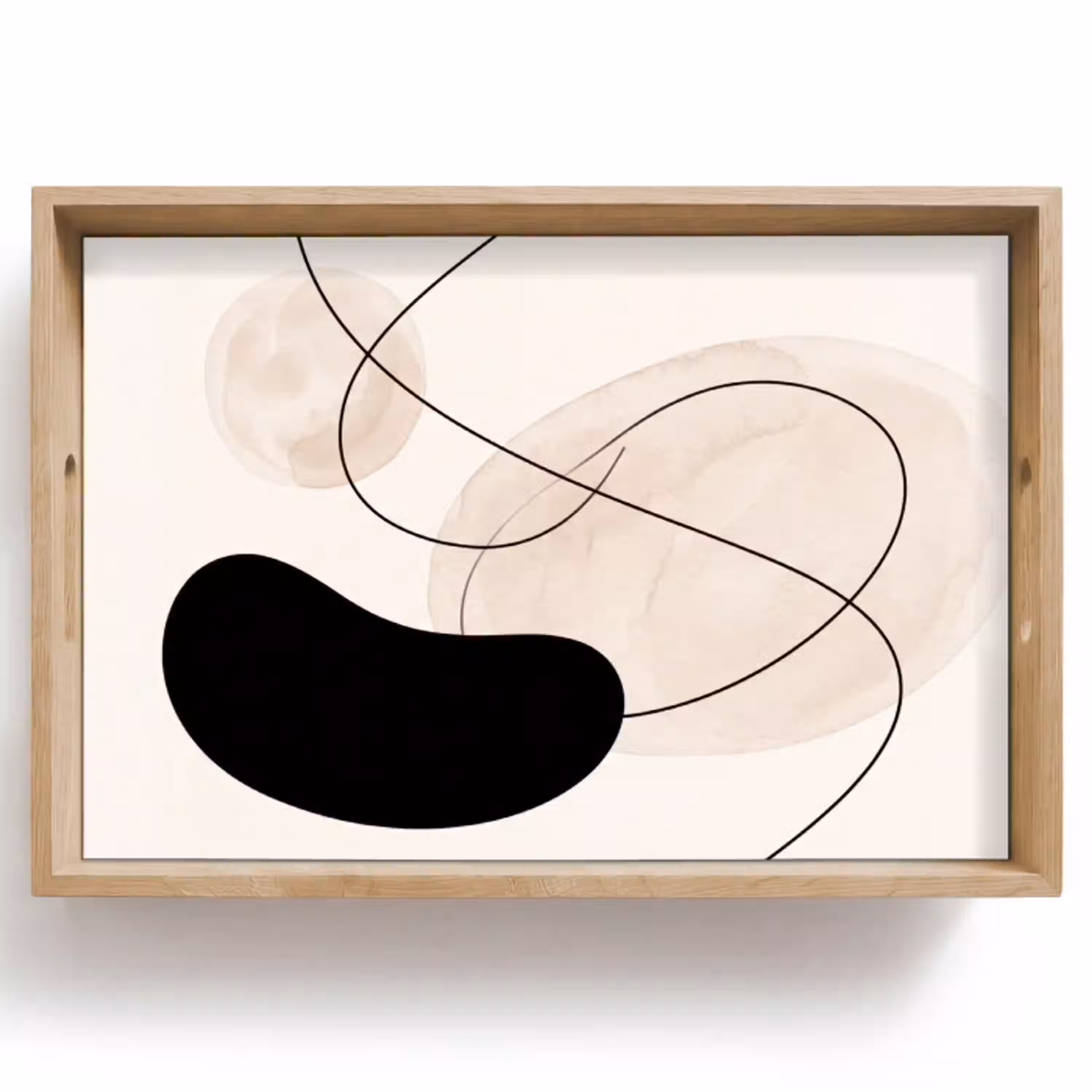 Abstract - Vormen - Kunst Dienblad Rechthoek middel -z3d_shopping