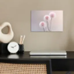 Bloemen - Bollen - Roze poster papier klein -sfeer1