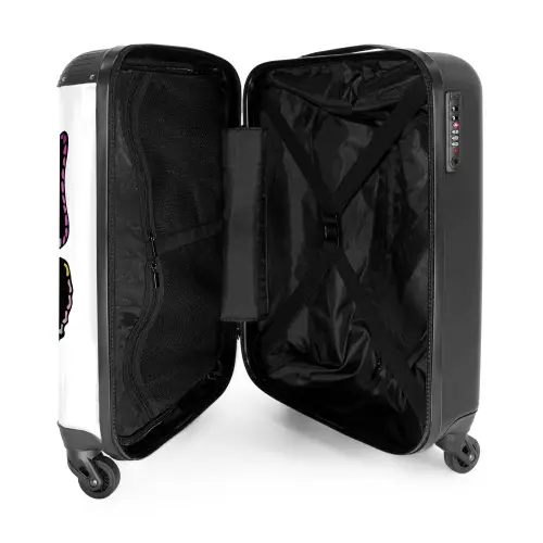 Petal papillon NBS - Handbagage koffer - Unisex middel -binnenkant