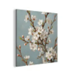 Botanisch - Stilleven - Blauw aluminium wit klein -3d