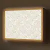Abstract - Ruit - Beige Light Box met batterij (Wandlamp) middel 907 -z3d_website