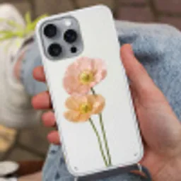 Papavers - Botanisch - Roze Hoesje iPhone 16 Pro Max met koord klein -sfeer3