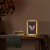 Vlinder - Fuchsia - Grafisch Light Box met kabel (Tafellamp) klein -sfeer4