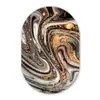 Marmerlook - Goud - Glitter - Luxe - Marmer - Wit Wandcirkel Ovaal Forex klein -3d