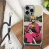 Vrouw - Kat - Bloemen - Kopje - Retro Hoesje iPhone 16 Pro Max met koord klein -sfeer4