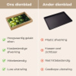 Druiven - Tros - Groen Dienblad Rechthoek middel -USP_VergelijkingNL