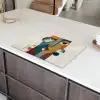 Geometrisch - Strakke vormen - Kleurrijk Inductie beschermer vinyl 3mm klein -sfeer8