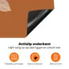 Sinaasappel - Getekend - Bladeren - Bruin Inductie beschermer vinyl 3mm klein -zzzzzzz-td-onderkant