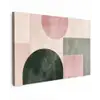 Vormen - Abstract - Cirkel - Zwart canvas 2cm klein -z3d