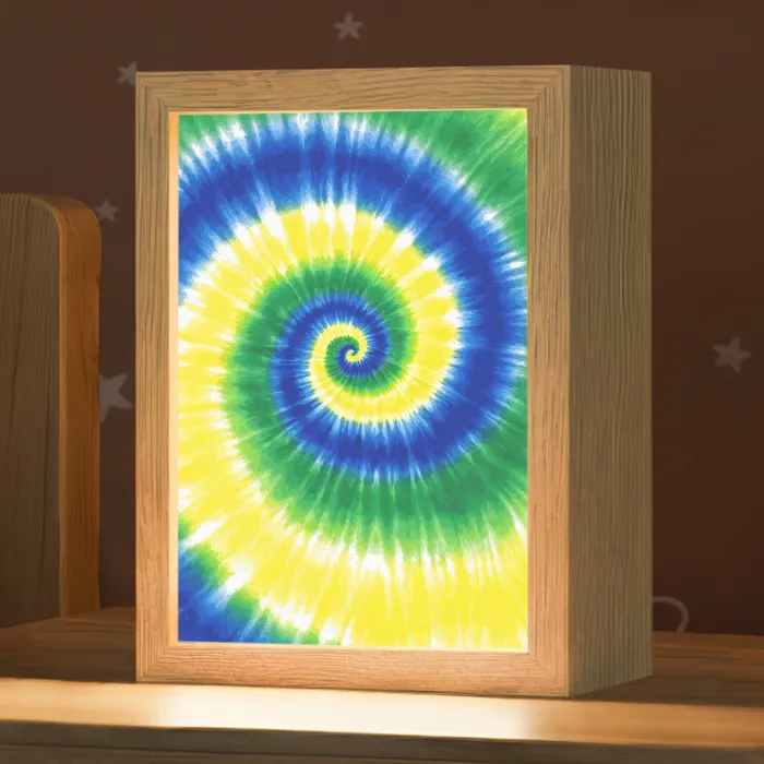 Spiraal - Groen - Draaiend Light Box met kabel klein -zzz_3d_website