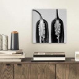 Pepers - Zwart - Wit - Zaadlijsten aluminium wit klein -sfeer1